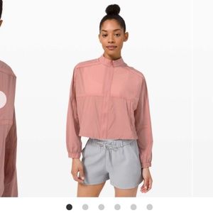 NWOT Lululemon Slip into the Moment Short Jacket NWOT Chalky Rose Pink Cropped